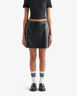 Short Leather Skirt