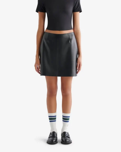 Short Leather Skirt