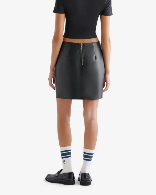 Short Leather Skirt