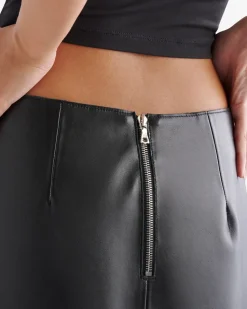 Short Leather Skirt