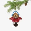 Skating Beaver Ornament