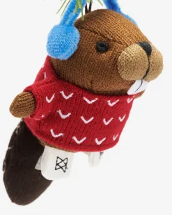 Skating Beaver Ornament