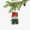 Skiing Squirrel Ornament