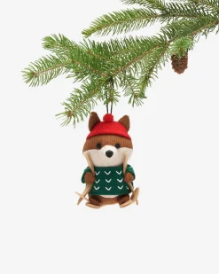 Skiing Squirrel Ornament