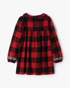 Toddler Girls Babydoll Park Plaid Dress