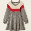 Toddler Girls Cabin Knit Stripe Dress
