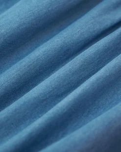 Toddler Girls Chambray Ruffle Dress