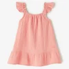 Toddler Girls Crinkle Ruffle Dress