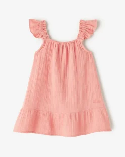 Toddler Girls Crinkle Ruffle Dress