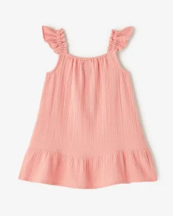 Toddler Girls Crinkle Ruffle Dress