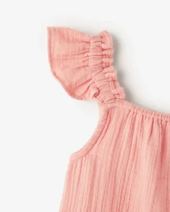 Toddler Girls Crinkle Ruffle Dress