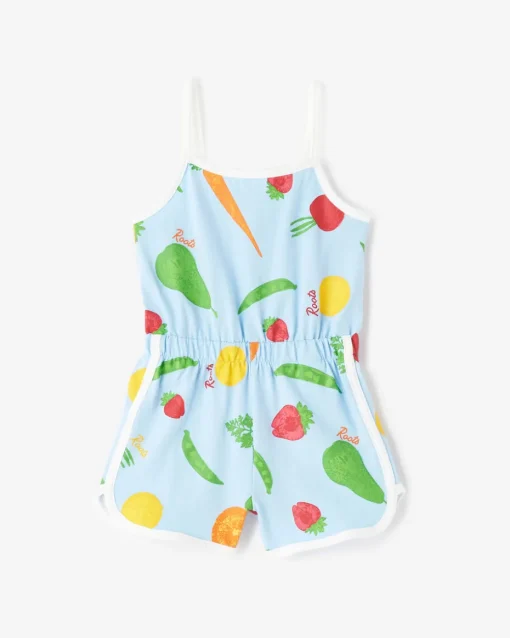 Toddler Girls Garden Print Romper