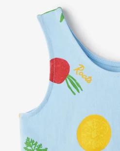 Toddler Girls Garden Print Tank Dress