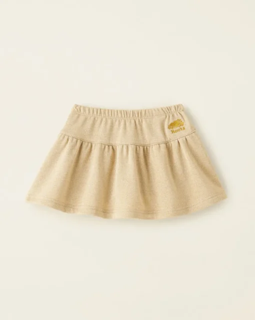 Toddler Girls Gold Sparkle Skirt