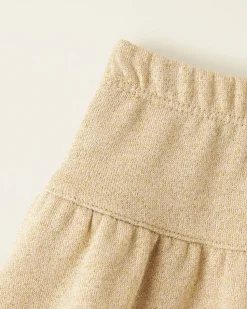 Toddler Girls Gold Sparkle Skirt