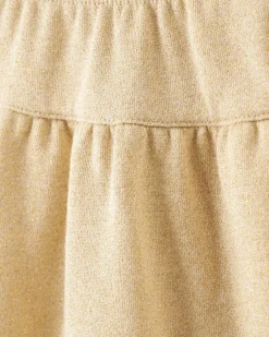 Toddler Girls Gold Sparkle Skirt