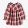 Toddler Girls Plaid Babydoll Dress