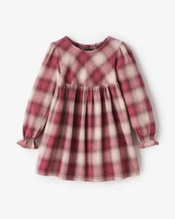 Toddler Girls Plaid Babydoll Dress