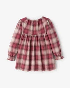Toddler Girls Plaid Babydoll Dress