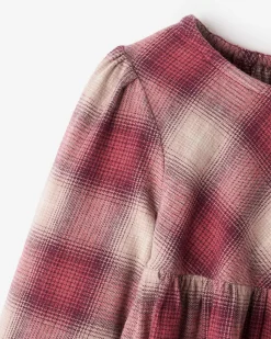 Toddler Girls Plaid Babydoll Dress