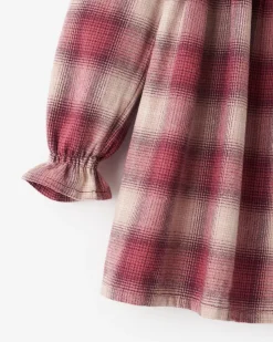Toddler Girls Plaid Babydoll Dress