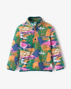 Toddler Microfleece Half Zip Stein