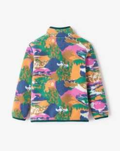 Toddler Microfleece Half Zip Stein