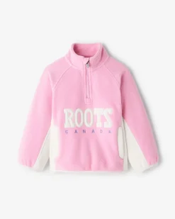 Toddler Retro Microfleece Half Zip Stein