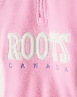 Toddler Retro Microfleece Half Zip Stein