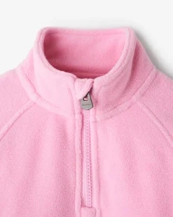 Toddler Retro Microfleece Half Zip Stein