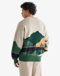 True Nature Of Sport Mountain V-Neck Sweater