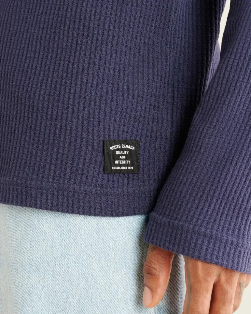 Waffle Long Sleeve Crew Top