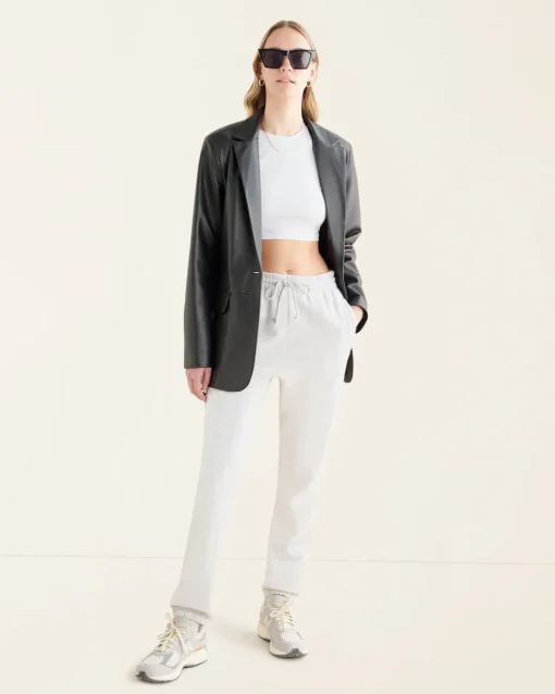 Womens Leather Blazer