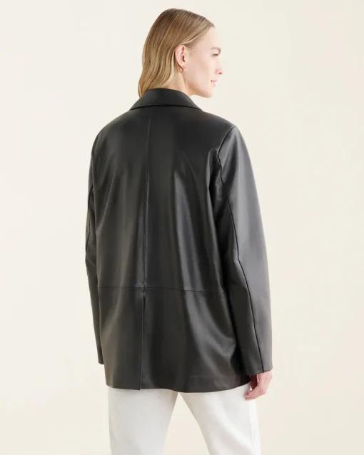 Womens Leather Blazer