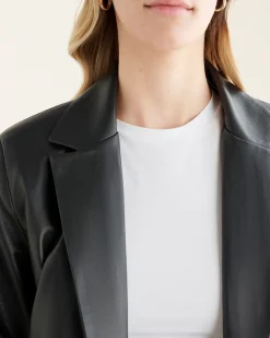 Womens Leather Blazer