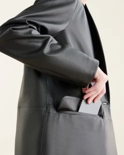 Womens Leather Blazer
