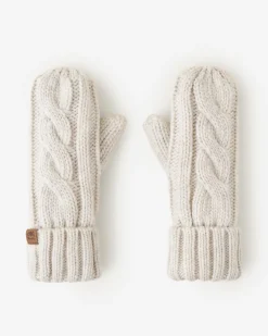 Womens Olivia Cable Mitten