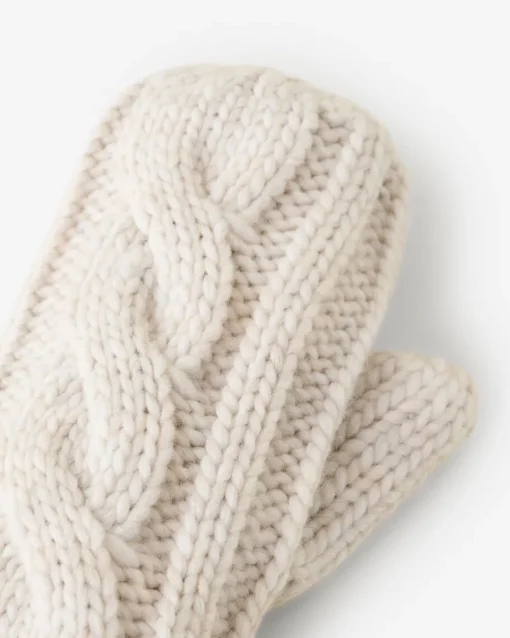 Womens Olivia Cable Mitten