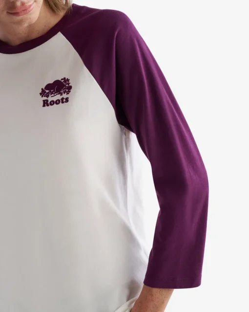 Womens Organic Cooper Baseball T-shirt