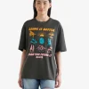 Womens Positive Vibes Relaxed T-shirt