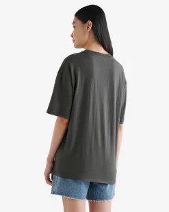 Womens Positive Vibes Relaxed T-shirt