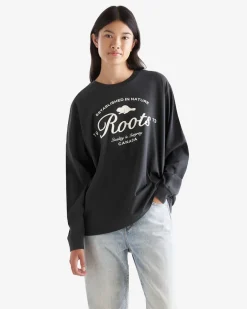 Womens Roots Signature Long Sleeve T-Shirt