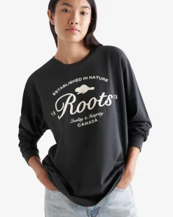 Womens Roots Signature Long Sleeve T-Shirt